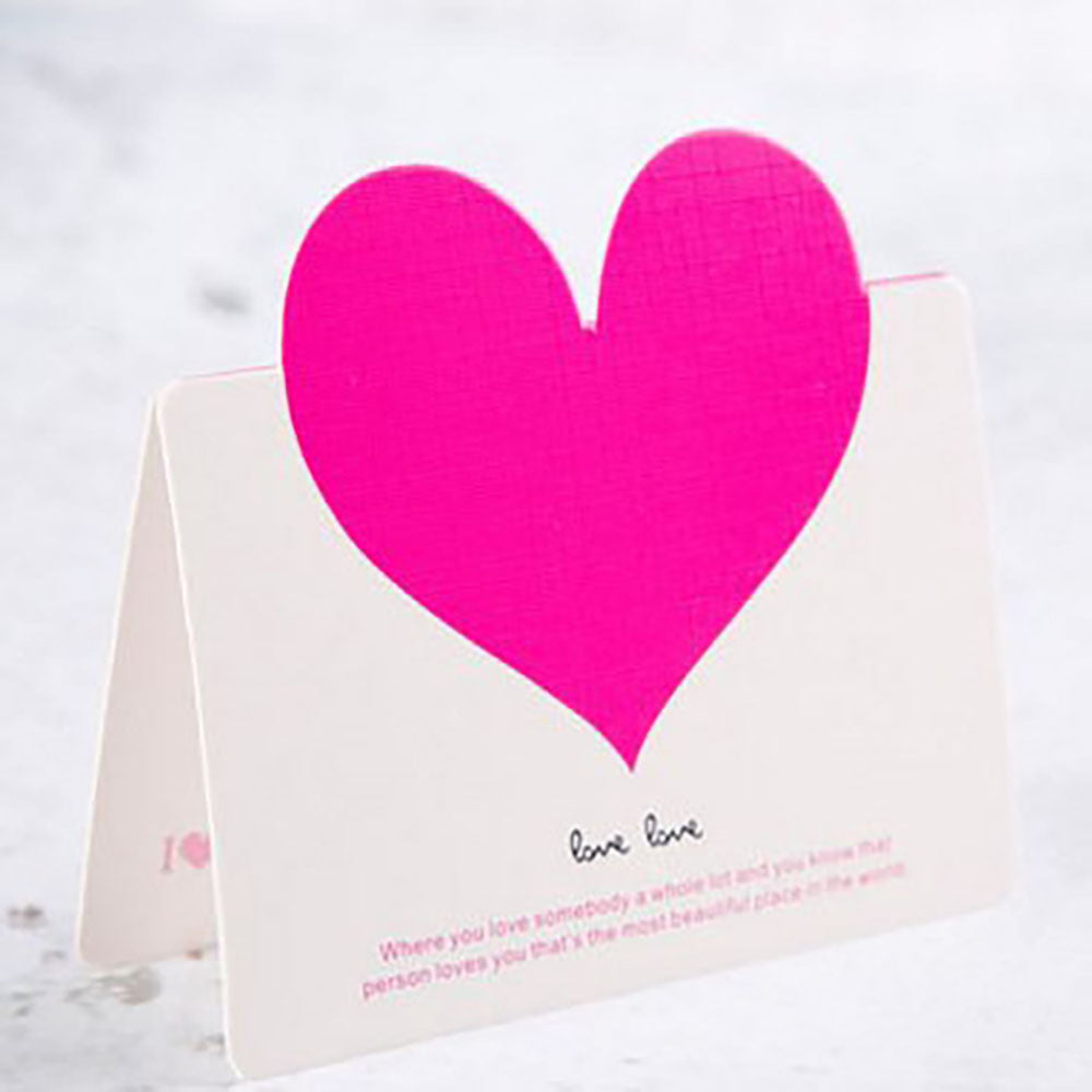 Love greeting card DIY Korean creative blessing hollow small card creative greeting card gift giving