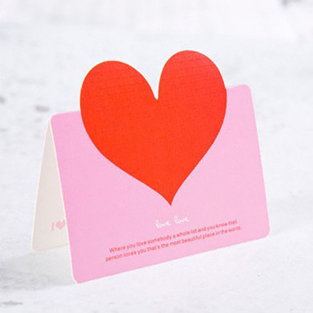 Love greeting card DIY Korean creative blessing hollow small card creative greeting card gift giving
