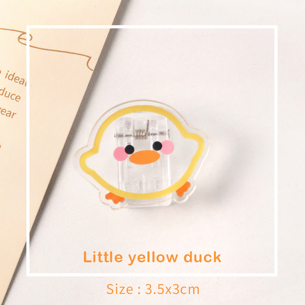 Cheerful Clips: Acrylic Organizer with Cute Illustrations