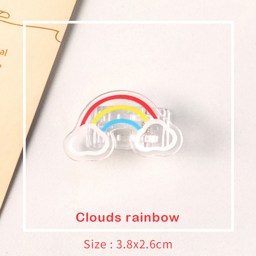 Cheerful Clips: Acrylic Organizer with Cute Illustrations