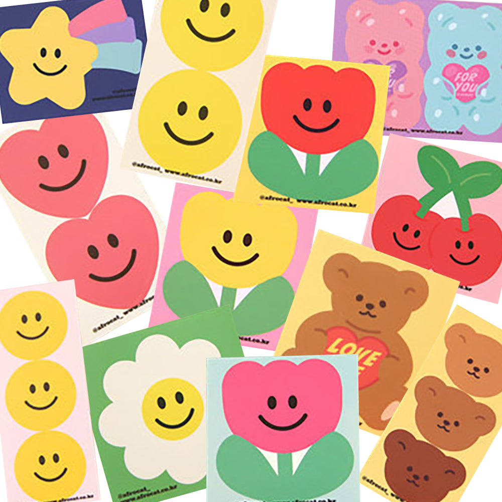 Korean decorative emoticon stickers, handbook decoration, emoticons, DIY creation, card decoration, art work