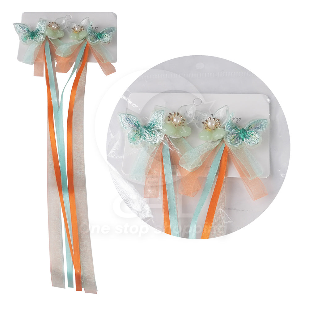 Mesh Flowers Sweet and Cute Princess Style Duckbill Clips Pastel Colors Headwear Children's Hair Clips Side Hair Accessories Children's Styling Popular Hairdressing - CHL-STORE 