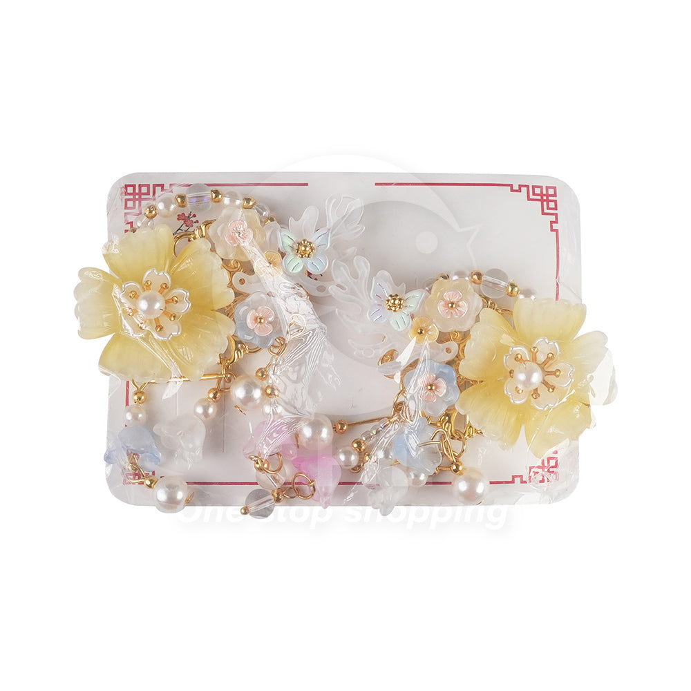 Mesh Flowers Sweet and Cute Princess Style Duckbill Clips Pastel Colors Headwear Children's Hair Clips Side Hair Accessories Children's Styling Popular Hairdressing - CHL-STORE 