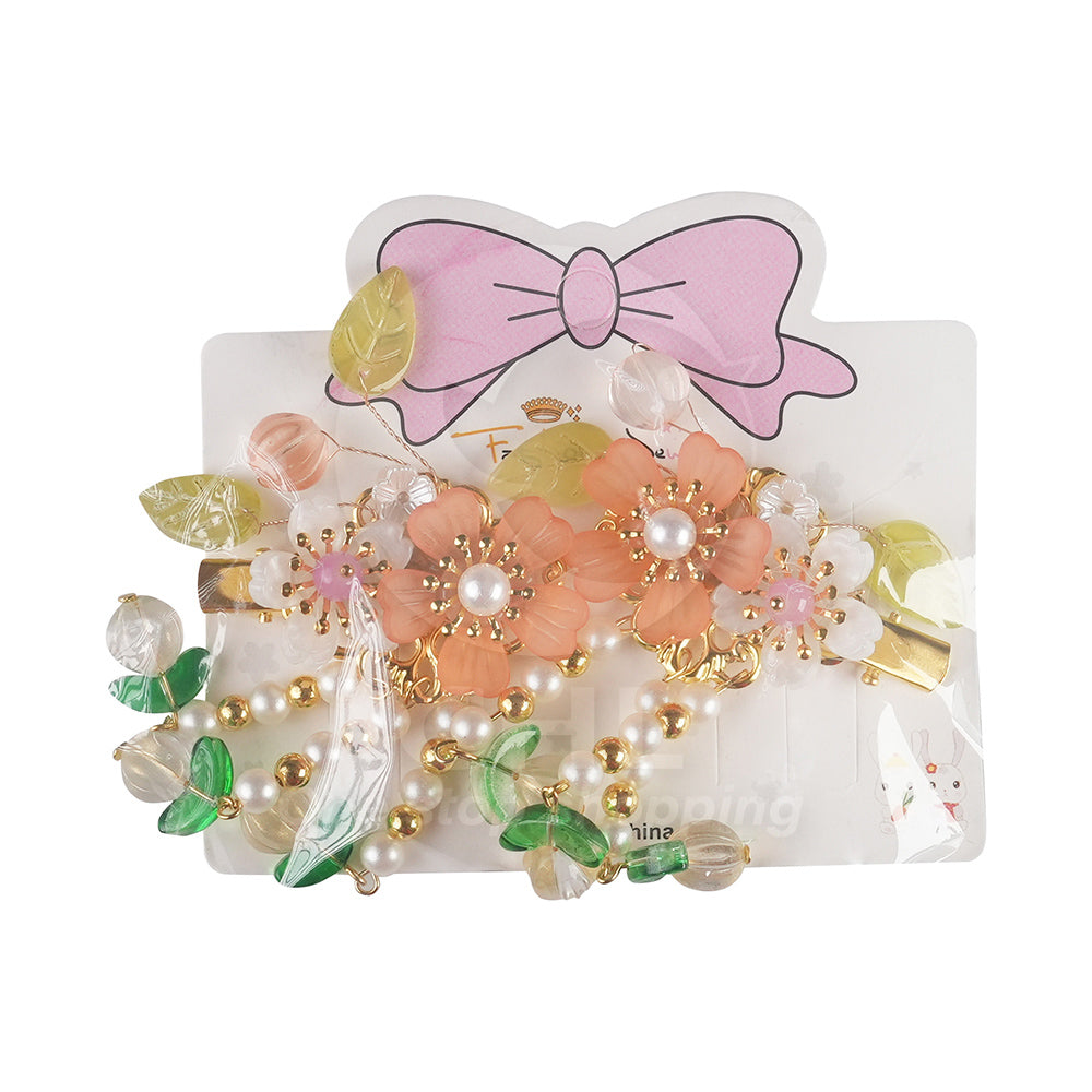 Mesh Flowers Sweet and Cute Princess Style Duckbill Clips Pastel Colors Headwear Children's Hair Clips Side Hair Accessories Children's Styling Popular Hairdressing - CHL-STORE 