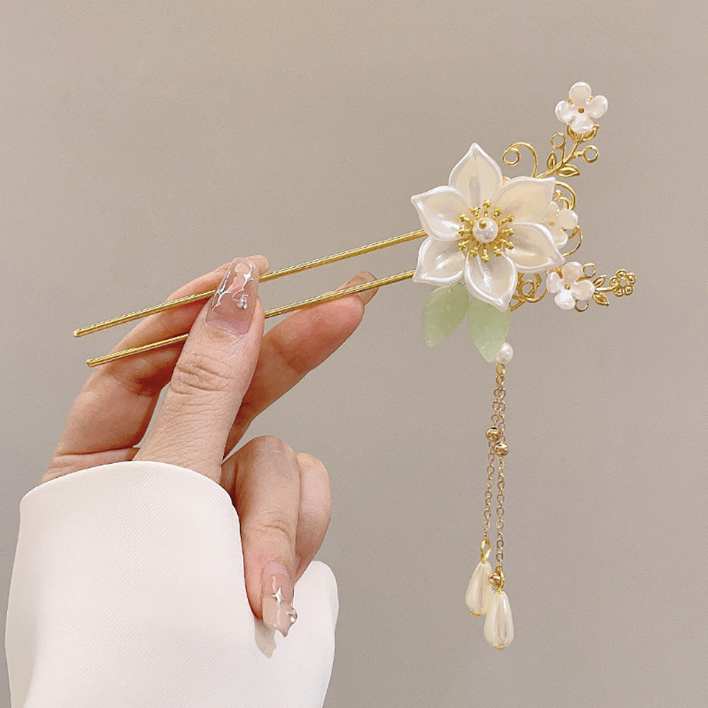 Super fairy ancient style high-end hairpin pendant step shaking hairpin Chinese style flower hair accessories design hairpin ancient style - CHL-STORE 