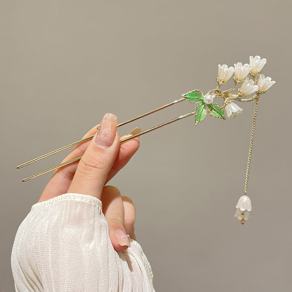 Super fairy ancient style high-end hairpin pendant step shaking hairpin Chinese style flower hair accessories design hairpin ancient style - CHL-STORE 
