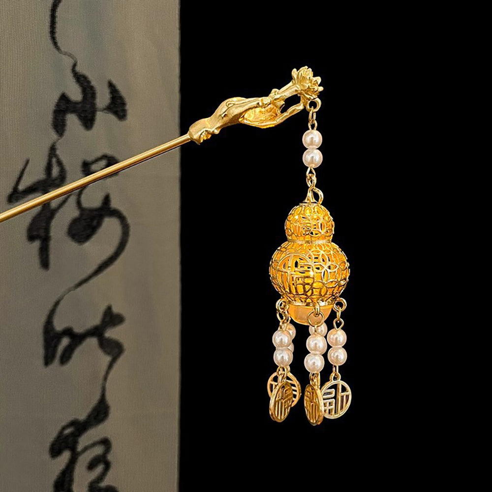 Super fairy ancient style high-end hairpin pendant step shaking hairpin Chinese style flower hair accessories design hairpin ancient style - CHL-STORE 