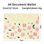 Korean Cute Cartoon & Floral A4 File Bag