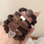 Korean Cozy Autumn Hair Tie Set - Plush, Knitted & Durable