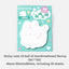 Marshmallow Cartoon Sticky Notes - Cute & Portable Notepads