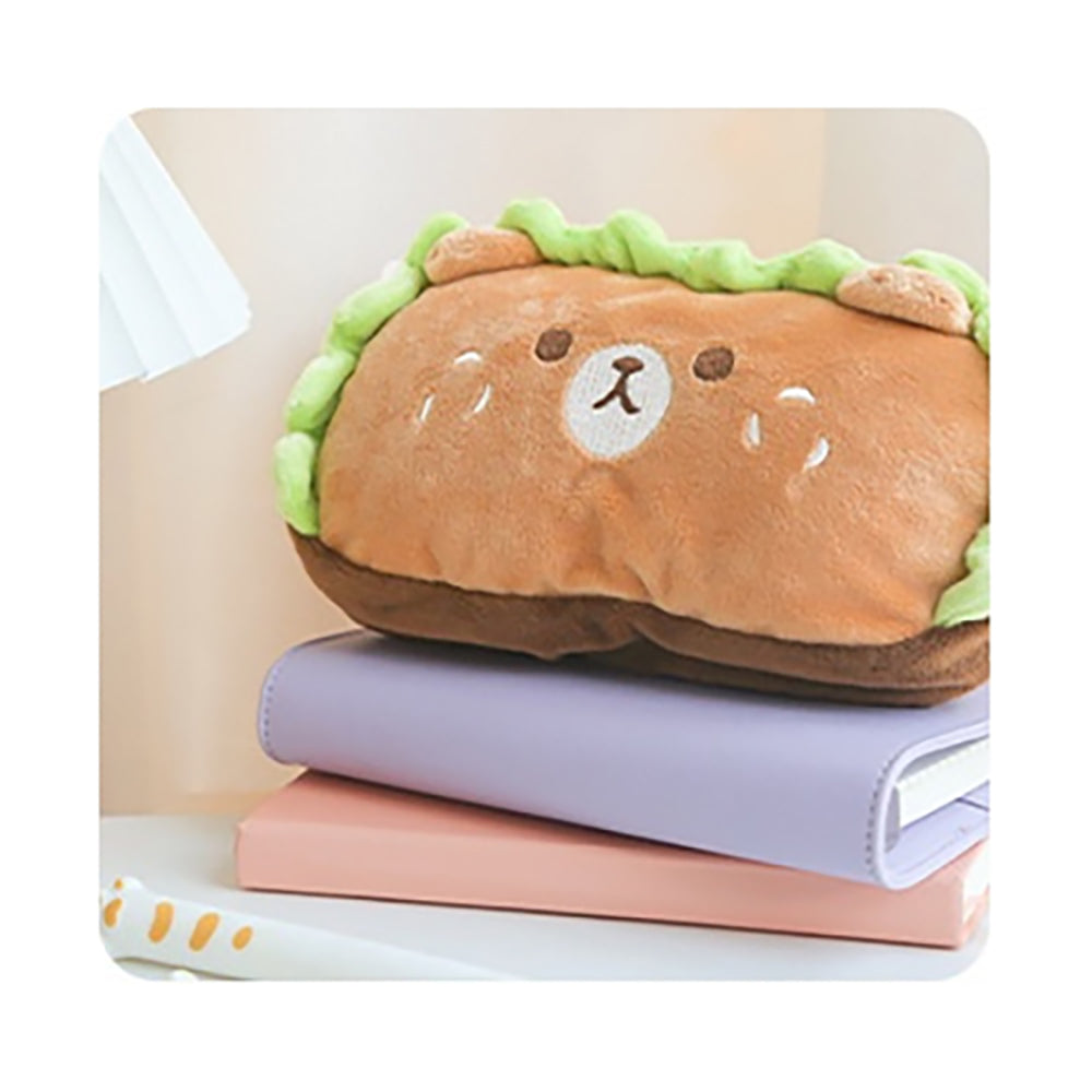 Adorable Hamburger Animal Pencil Case