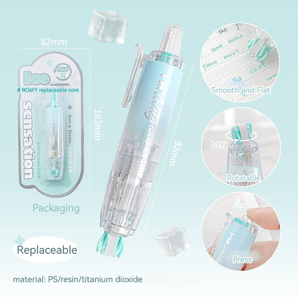Translucent Ice Correction Tape – RosyPosy Smooth Design