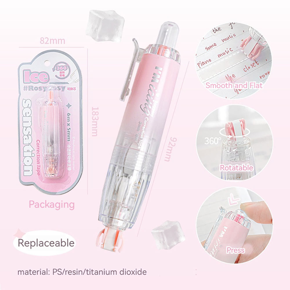 Translucent Ice Correction Tape – RosyPosy Smooth Design