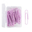 Macaron color cute paper clips 28 / 50mm mint green cherry blossom pink lavender purple paper clip storage box office study daily necessities