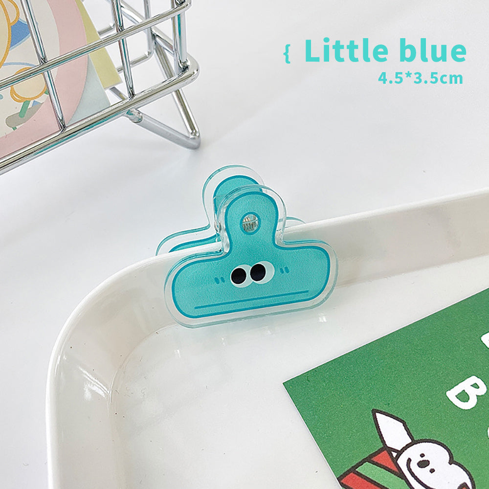 Big Eyes Acrylic Folder: Cute, Durable Cartoon Desk Organizer