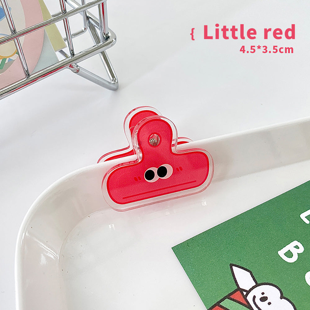 Big Eyes Acrylic Folder: Cute, Durable Cartoon Desk Organizer