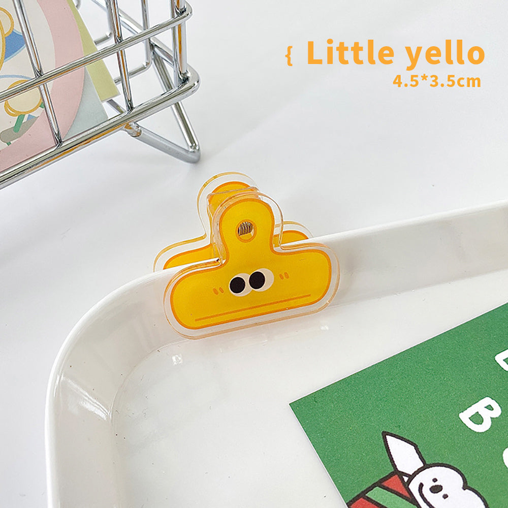 Big Eyes Acrylic Folder: Cute, Durable Cartoon Desk Organizer