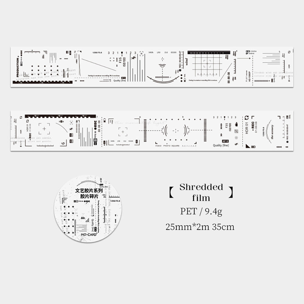 Mo·card Literary Film Series PET Tape Retro Film Transparent Handbag Decorative Sticker
