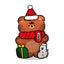 Festive Fun Christmas Snack Gift Bag - Santa & Friends Design