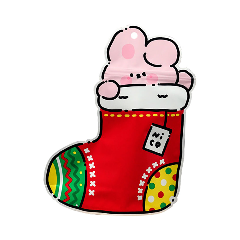 Festive Fun Christmas Snack Gift Bag - Santa & Friends Design