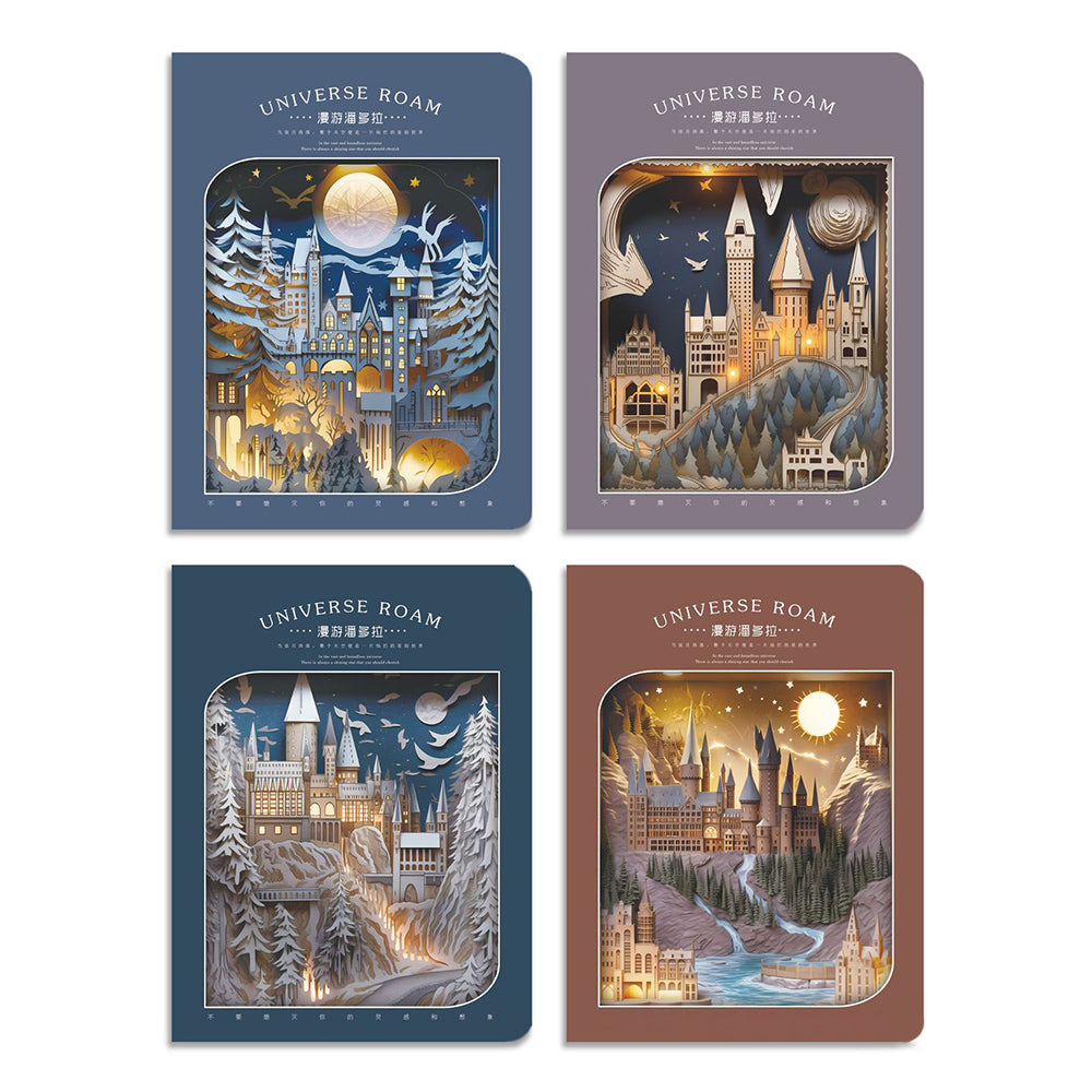 Yuemu A6 Small Town Story Notebook - Meowing Sakura Design