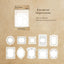 Mo·card Blank Time Series Note Sticker Pack Simple Retro Label Sticker Notebook Notes