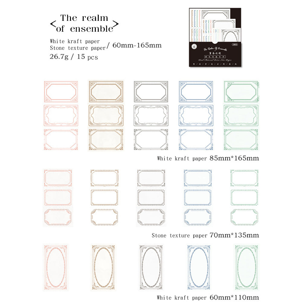 Mo·card Time Messenger Series Dual Material Retro Label Paper