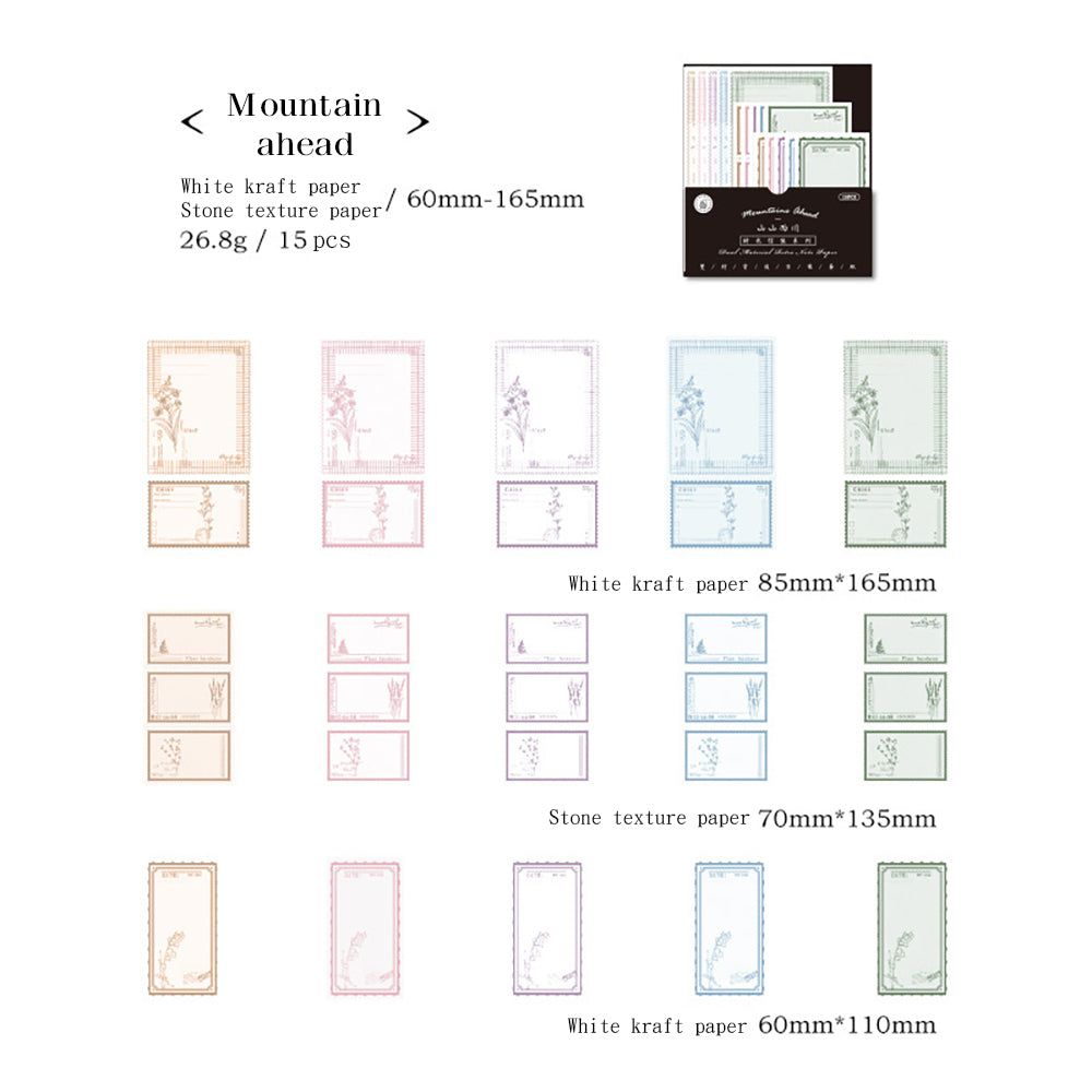 Mo·card Time Messenger Series Dual Material Retro Label Paper