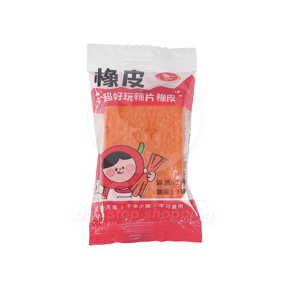 Spicy Snack-Shaped Eraser – Realistic “Latiao” Design, Fun Stress-Relief Stationery