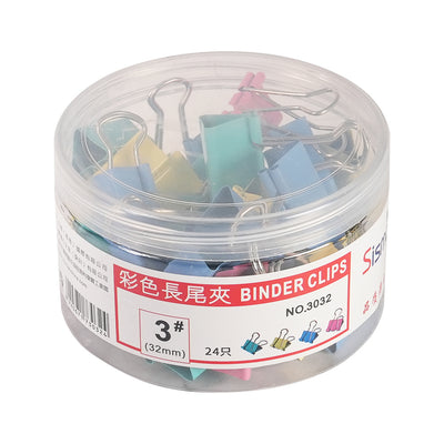 Candy-Colored Metal Binder Clips
