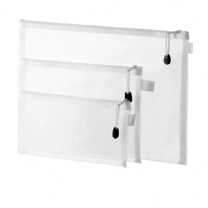 Versatile Mesh Organizer Pouches: Breathable Multi-Size Storage Solution
