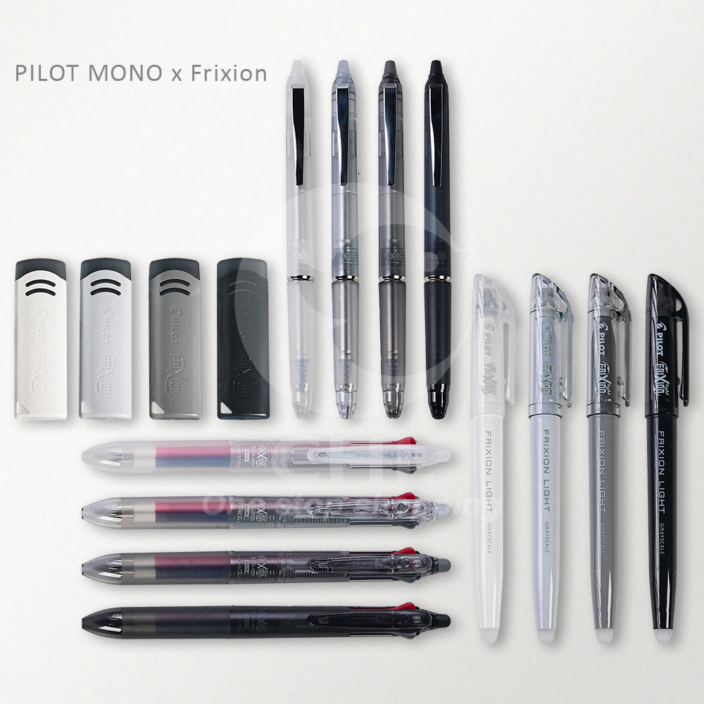 Grayscale Series: Elegant Erasable Pens & Highlighters Collection