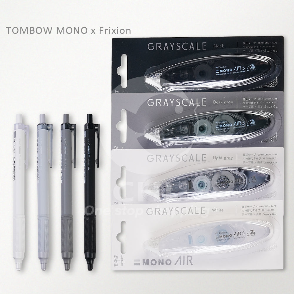 Tombow MONO Grayscale Pen & Correction Tape Set