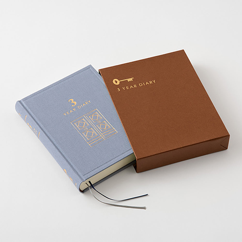 MIDORI life diary 1-year diary 3-year 5-year continuous use 10-year continuous use retro hard literary notebook bullet journal symbol note