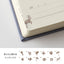 MIDORI life diary 1-year diary 3-year 5-year continuous use 10-year continuous use retro hard literary notebook bullet journal symbol note