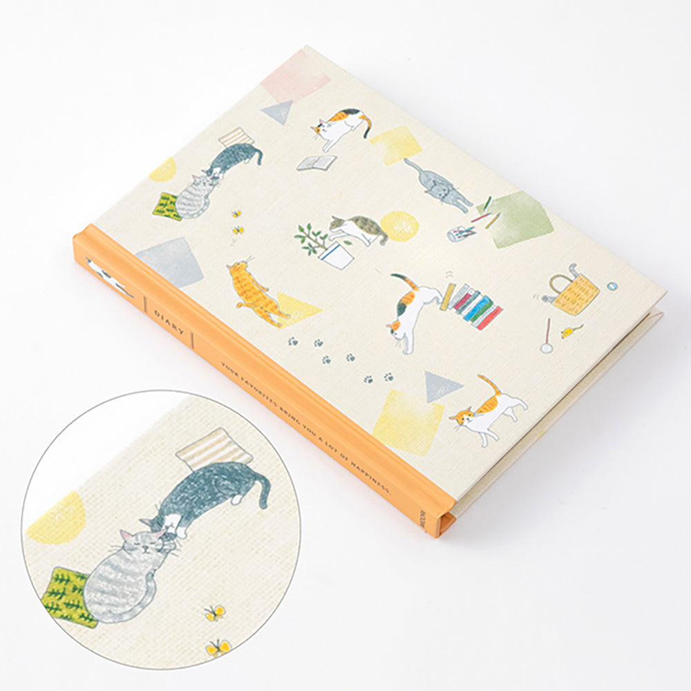 MIDORI life diary 1-year diary 3-year 5-year continuous use 10-year continuous use retro hard literary notebook bullet journal symbol note