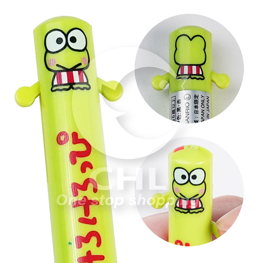 Sakamoto x SANRIO mimi 0.7mm ear pen two-color pen black ink red ink Melody Pom Pom Purin Little Twin Stars Kuromi - CHL-STORE 