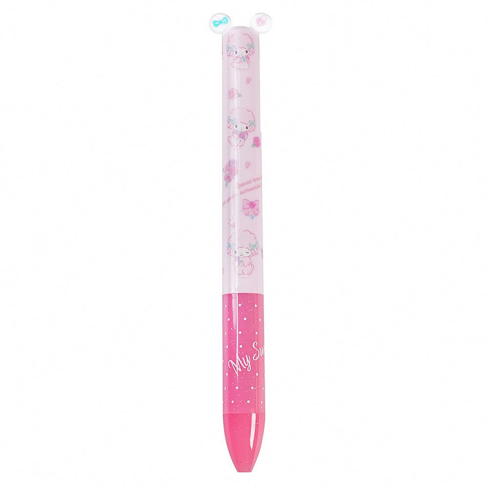Sakamoto x SANRIO mimi 0.7mm ear pen two-color pen black ink red ink Melody Pom Pom Purin Little Twin Stars Kuromi - CHL-STORE 