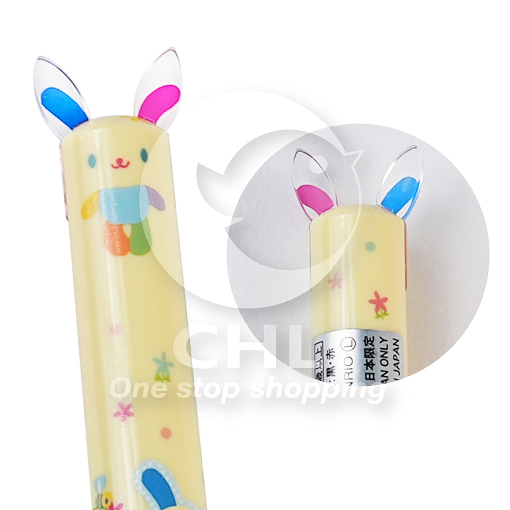 Sakamoto x SANRIO mimi 0.7mm ear pen two-color pen black ink red ink Melody Pom Pom Purin Little Twin Stars Kuromi - CHL-STORE 
