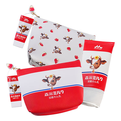 Sakamot Morinaga Milk Collab Boat-Shaped Pen & Cosmetic Pouch