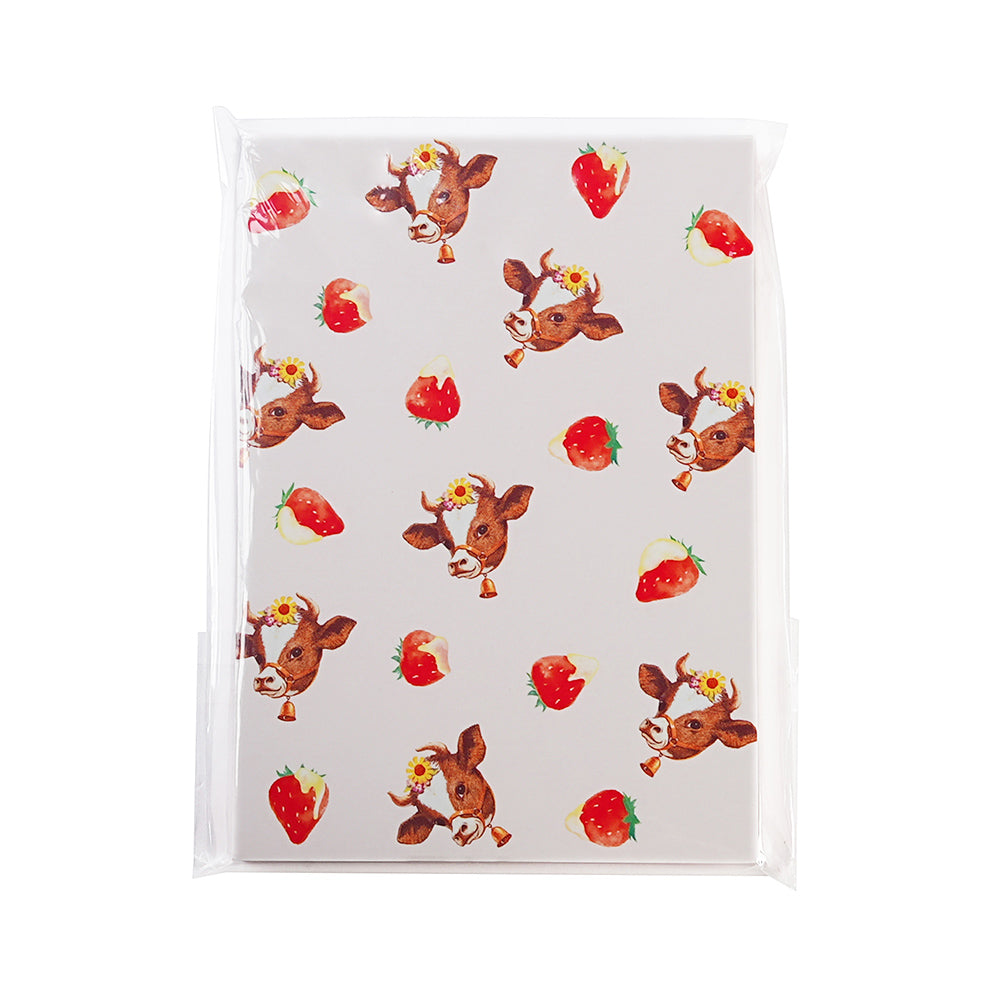 Sakamoto Morinaga Milk Series A7 Notepad - 2 Design Styles, 80 Sheets