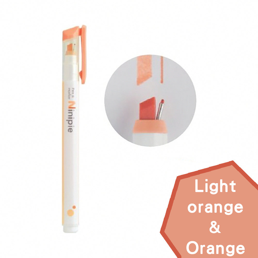 Sun-Star Ninipie Dual-Tip Pen: Japanese Highlighter & Stylus