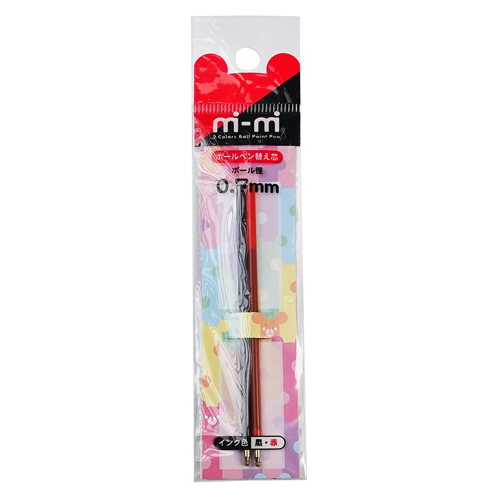 Sakamoto x SANRIO mimi 0.7mm ear pen two-color pen black ink red ink Melody Pom Pom Purin Little Twin Stars Kuromi - CHL-STORE 