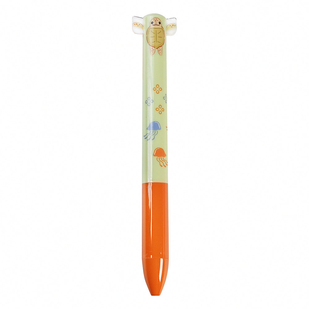Funbox MiMi 0.7mm black and red ball pen marine life series cute stationery Japanese stationery