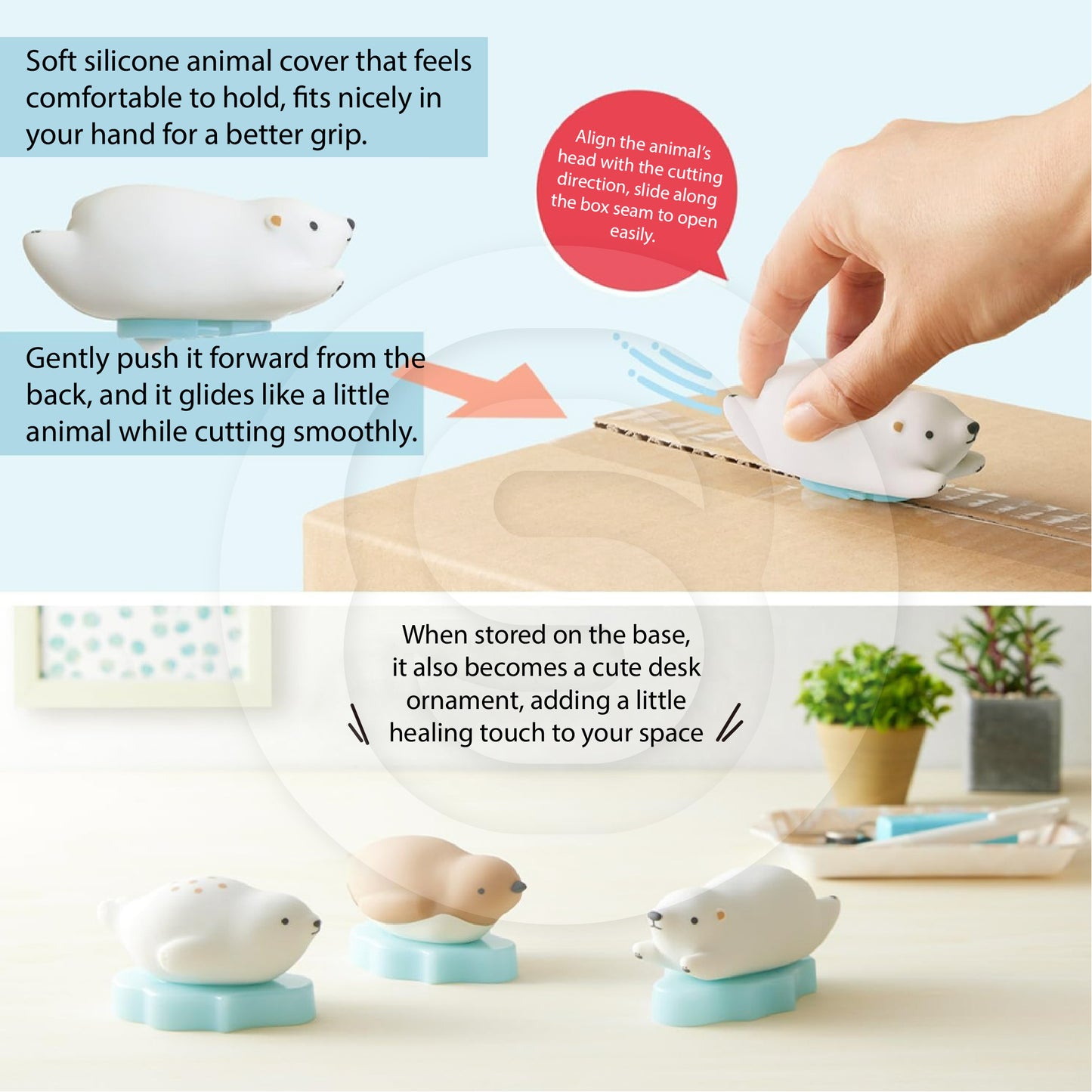 PLUS PICO FRIENDS Animal Shaped Box Opener