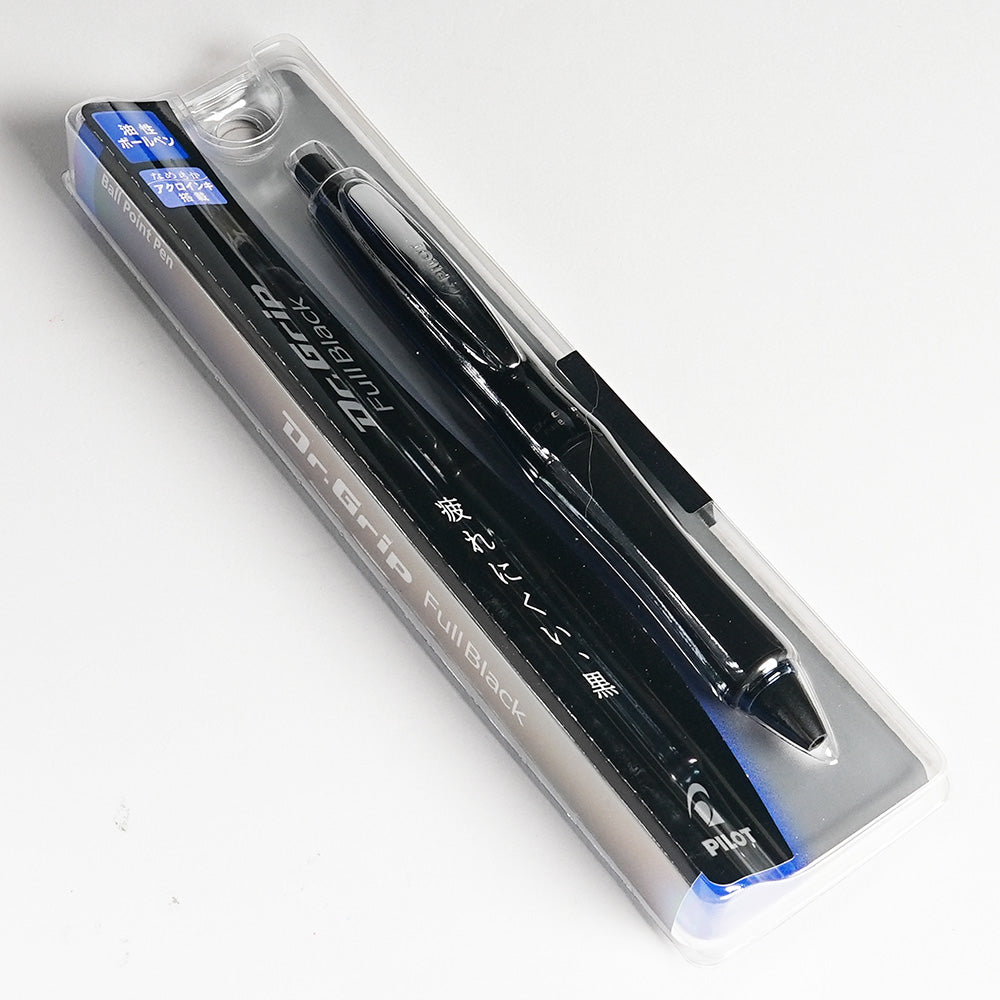 PILOT BDGFB-80F Dr.Grip Full black 0.7mm Ballpoint pen with Healthy Handle Design (4 colors) - CHL-STORE 