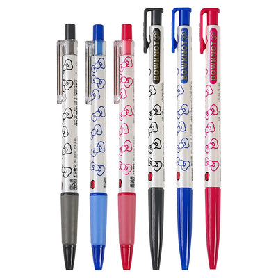 TOWO Dongwen brand BP-1B OP-103 0.7mm black pearl bow medium oil pen oily ball pen press automatic ball pen quick drying