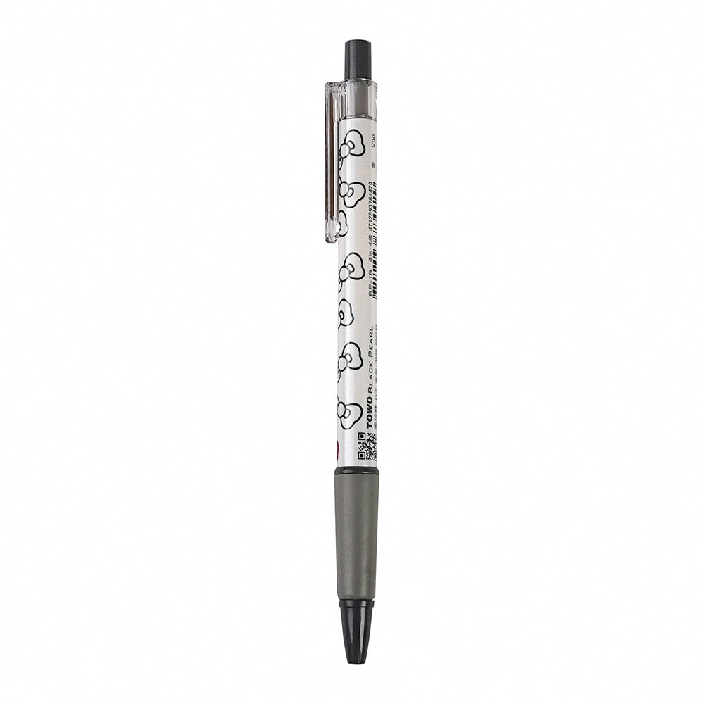 TOWO Dongwen brand BP-1B OP-103 0.7mm black pearl bow medium oil pen oily ball pen press automatic ball pen quick drying