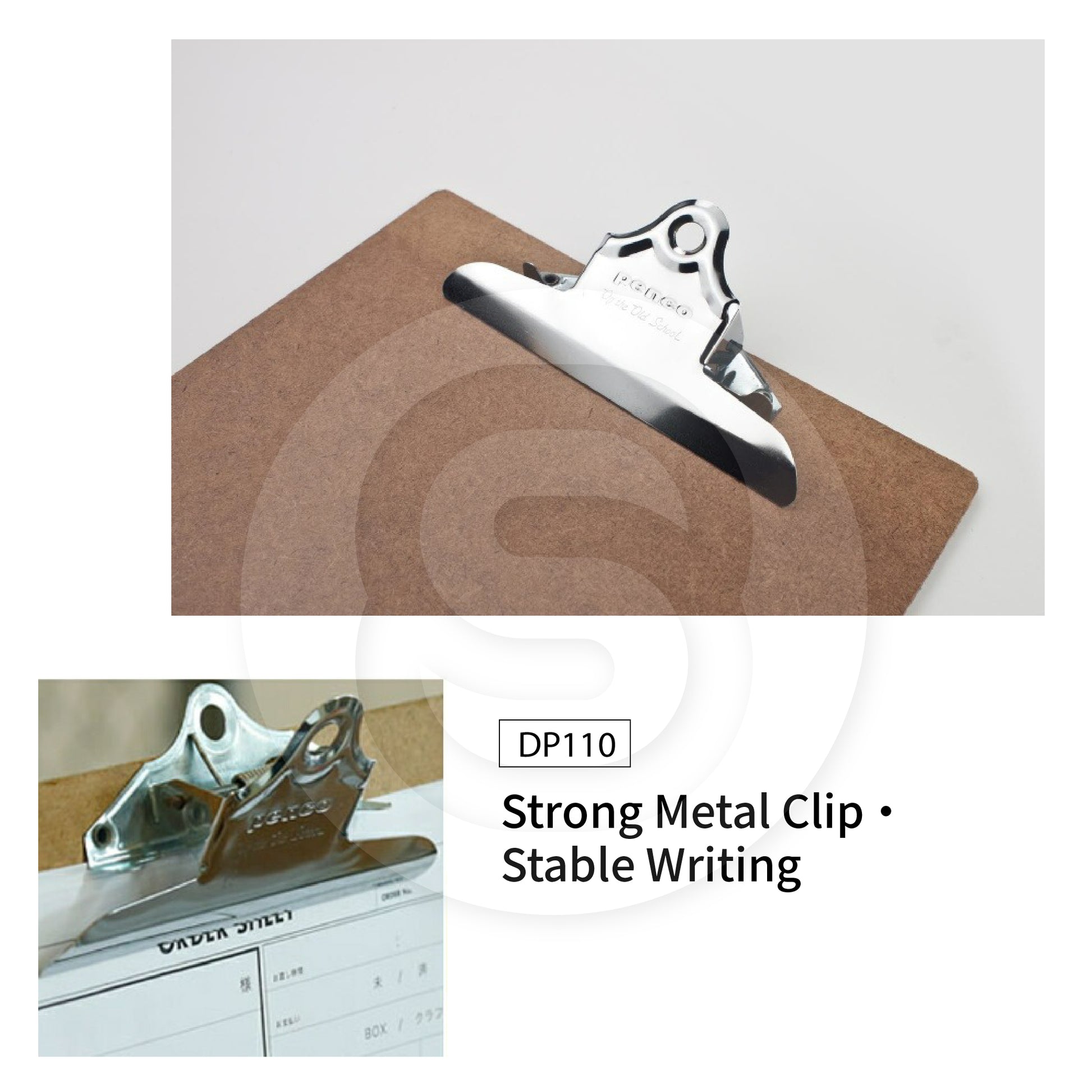 HIGHTIDE PENCO Retro Board Clamp Plywood A5 A4 Size Silver Clip Gold Clip Bronze Clip Retro Blackboard Texture