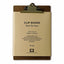 HIGHTIDE PENCO Retro Board Clamp Plywood A5 A4 Size Silver Clip Gold Clip Bronze Clip Retro Blackboard Texture